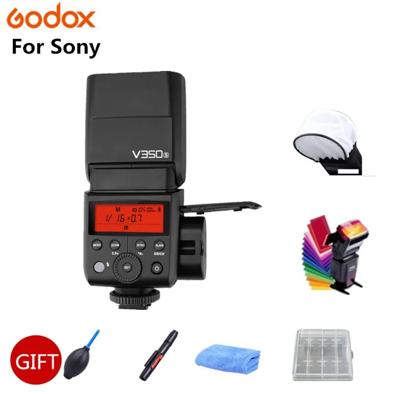 Godox V350S Вспышка Speedlite 2 4G Master/Slave камера TTL Беспроводная 1/8000 s HSS Встроенная батарея с
