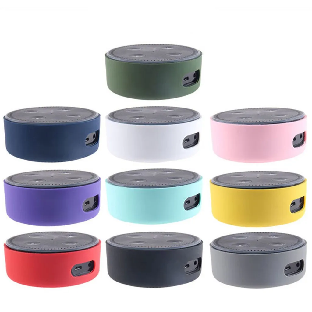 Силиконовый защитный ультратонкий чехол накладка с защитой для Amazon Echo Dot