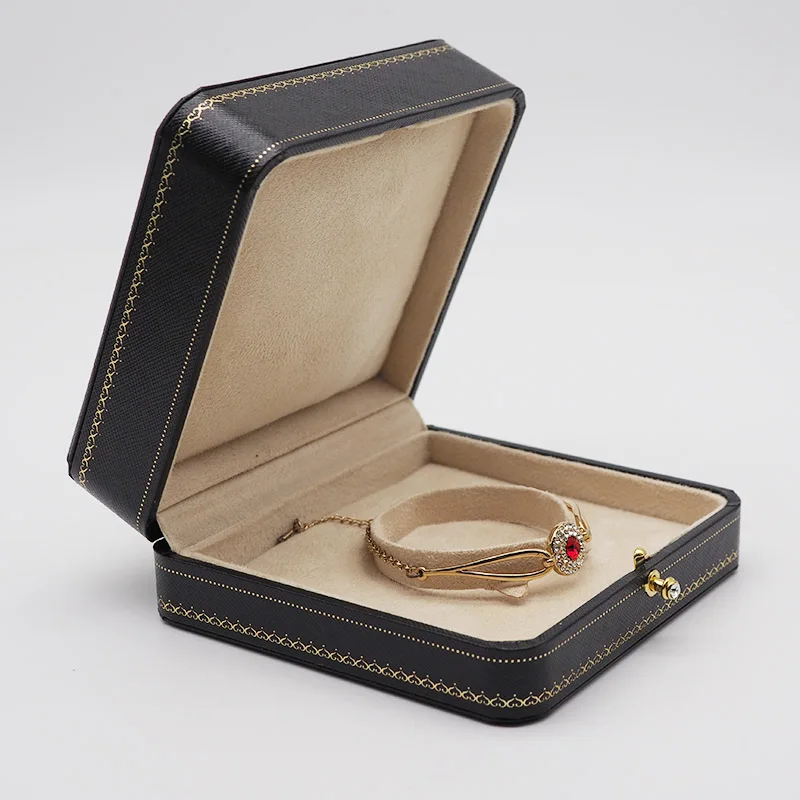 Diamond jewellery boxes and packaging leather paper Bangle case jewelry organizer gift box. | Украшения и аксессуары