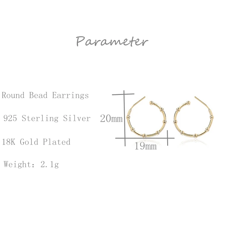 Женские серьги гвоздики из серебра 925 пробы с круглыми бусинами|Серьги-гвоздики| |