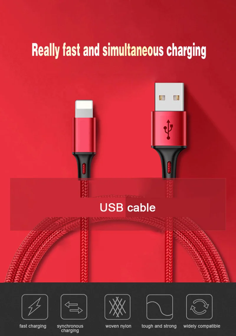 USB кабель для быстрой зарядки и передачи данных для iPhone 7, 8 Plus, 5, 5S, 6 S, 6 S, SE, X, XR, XS, Max, короткий, длинный, 1 м, 2 м, 3 м, телефонный провод, адаптер