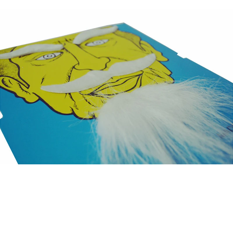 Поддельные бороды для бровей 1 комплект игрушки Хэллоуина косплея черно белые