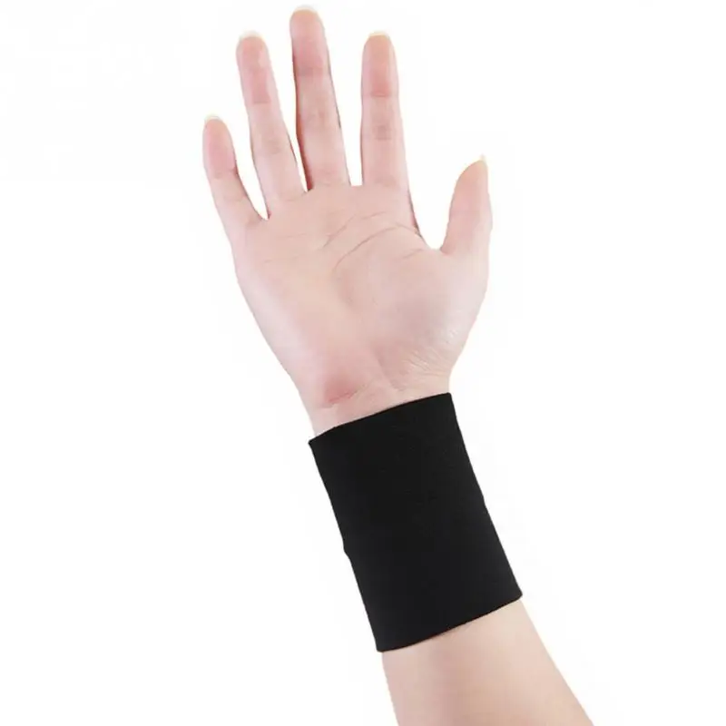 Перчатки для поддержки запястья, тяжелая атлетика, защита ладоней, эластичный бандаж, спортивный фитнес, Защитный Браслет для рук, перчатки - Цвет: Black Wrist band