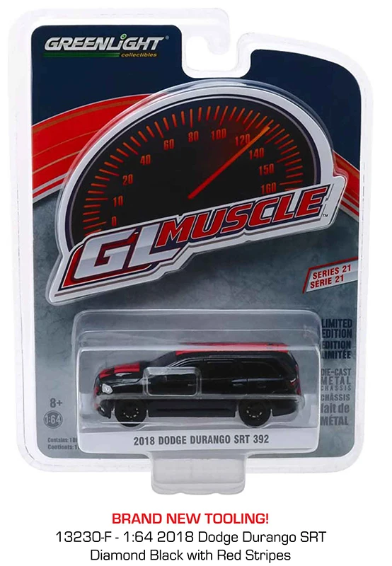Зеленый светильник 1: 64 Dodge Durango SRT игрушечный автомобиль игрушки для детей литая модель автомобиля подарок на день рождения