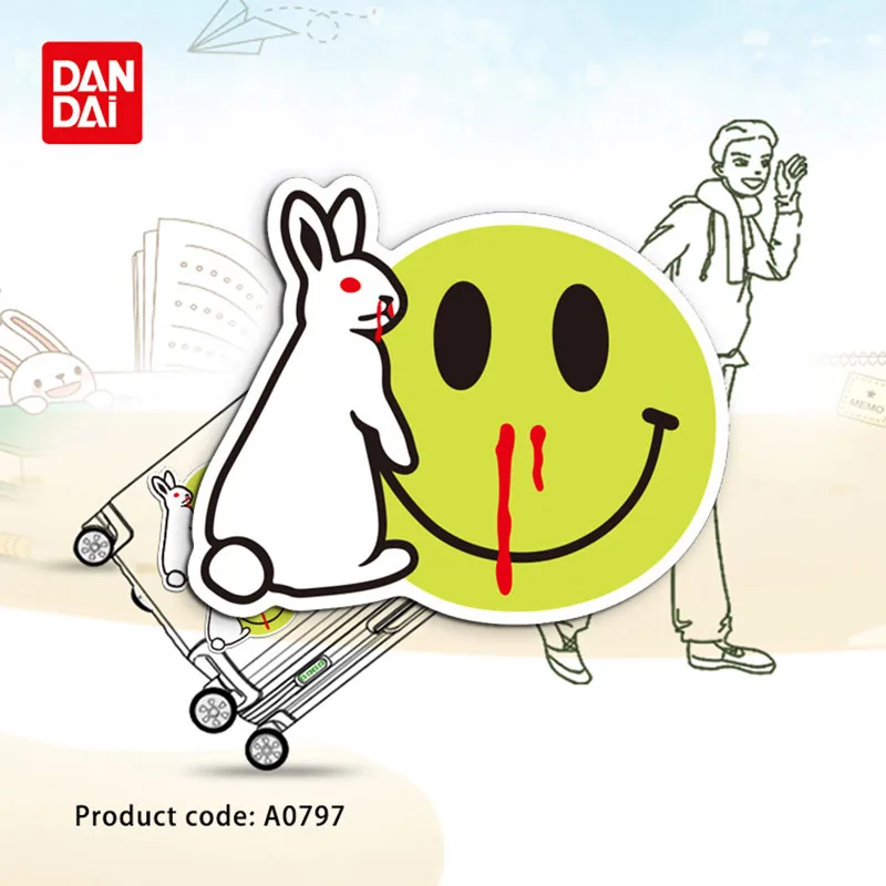 Anime Character Prohibition Sign Rabbit Monkey Cute Animal Waterproof Sticker Toy Laptop Guitar Skateboard A0454 hz 30 | Игрушки и хобби