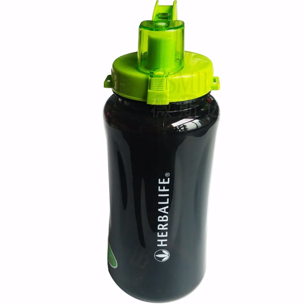 1L/2L черная большая бутылка для воды 1000 мл/2000 мл Модная Портативная Herbalife Nutrition Custom