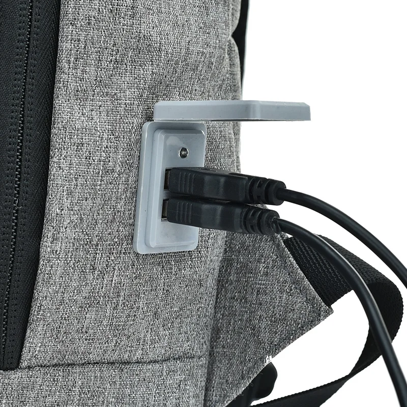 Рюкзак мужской для ноутбука 15 дюймов с USB-зарядкой и защитой от кражи | Багаж сумки