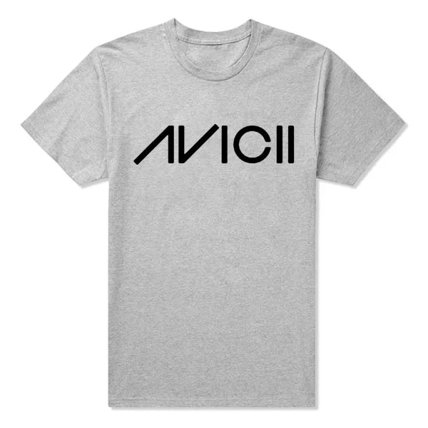 2018 летние Avicii футболки с принтом Для мужчин короткий рукав и круглым вырезом