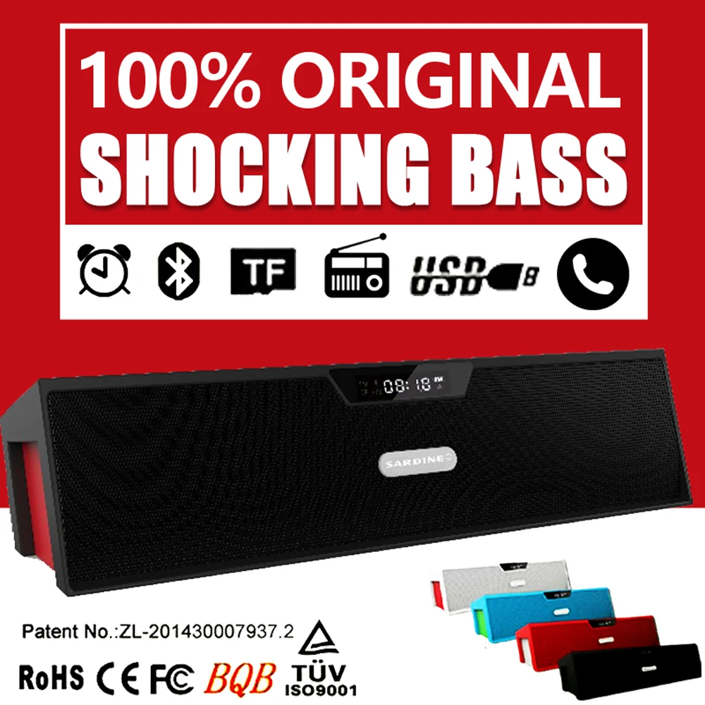 FM Радио звуковой ящик аудио Blutooth сом мини музыкальная светодиодный LED