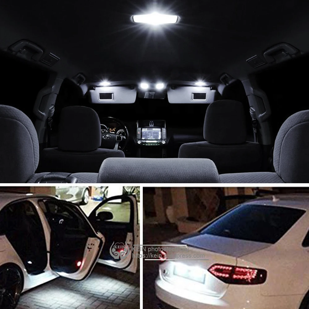 KEIN 4 шт. ba9s led BAX9S BAY9S t4w h6w h21w t11 363 3030 10smd 12В автомобильные лампы для чтения номерного