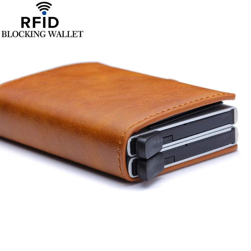 Cizicoco модный металлический держатель для кредитных карт RFID Блокировка