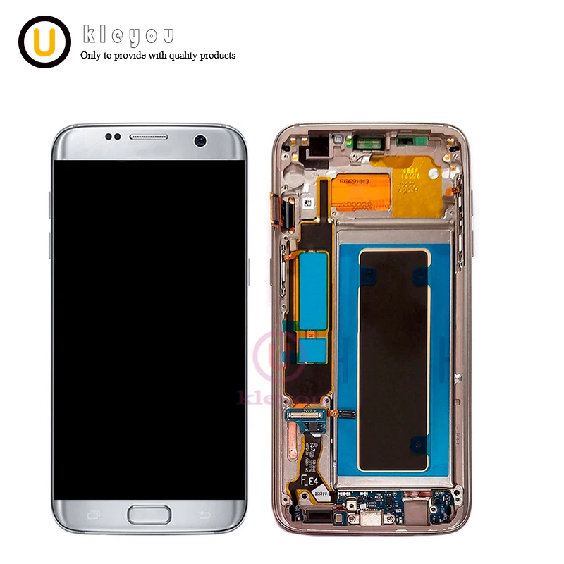 Высокое качество 5 ''OEM ЖК дисплей для SAMSUNG Galaxy S7 край Дисплей G935 G935F с рамкой