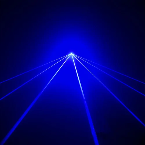 Фото Chims DMX512 контроль сцены Лазерное освещение синий сканер проектор красочный мощный яркий луч света 450 МВт канал вечеринка праздник №3