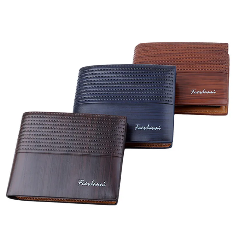 Винтажный Мужской кожаный кошелек брендовые Роскошные Короткие мужские