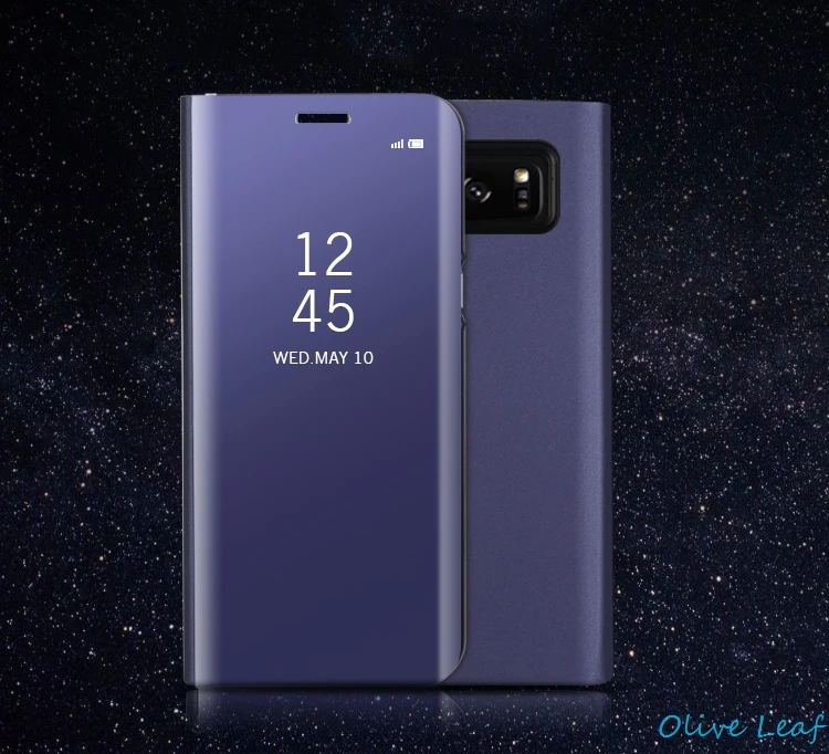 Для samsung Galaxy S6 Edge Plus S7 край S8 плюс обратите внимание, для девочек от 5 до 8 лет флип-кейс для samsung Galaxy прозрачный кейс крышка из искусственной кожи Чехол Держатель зеркальный чехол для задней панели