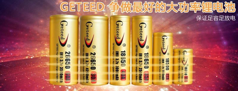 Высокое качество GETEED IMR 18500 22AH 1100 mAh динамический литий-ионный 3,7 v 3,6 V перезаряжаемый заряжаемый Аккумулятор для источника питания