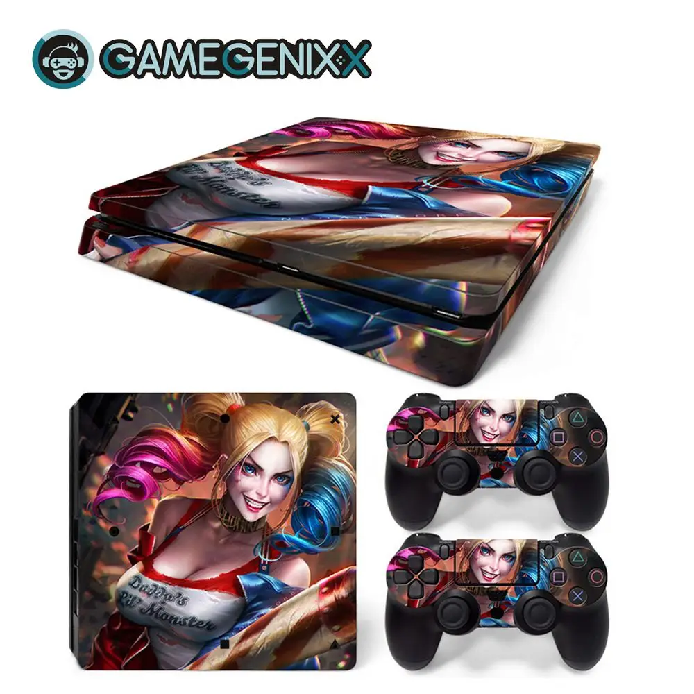 Наклейка на кожу GAMEGENIXX виниловая оболочка полный комплект для консоли PS4 Slim и 2