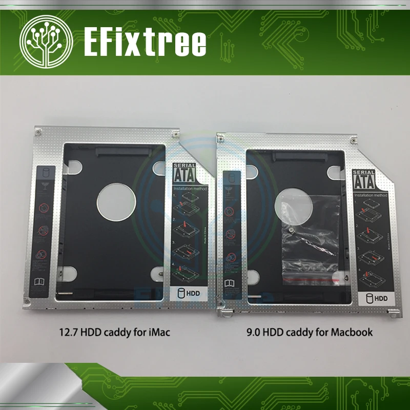 Новый переходник для жесткого диска 12 7 мм 2nd SATA к HDD SSD Caddy Для iMac 27 конец