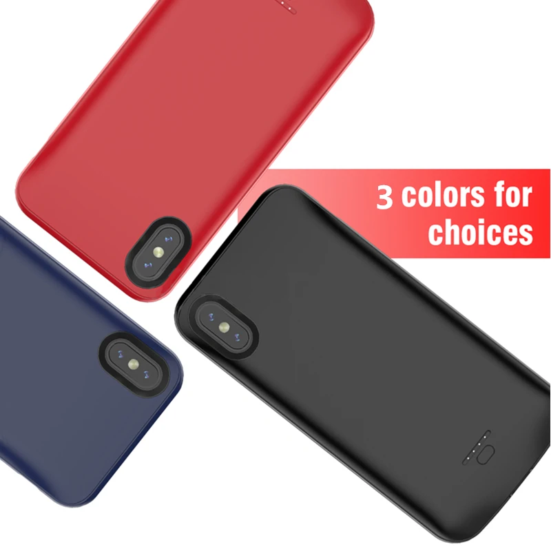

5000mAh For iPhone XS Max Backup Battery Charger Case Portable Power Bank Case For iPhone XR Battery Case Support Audio