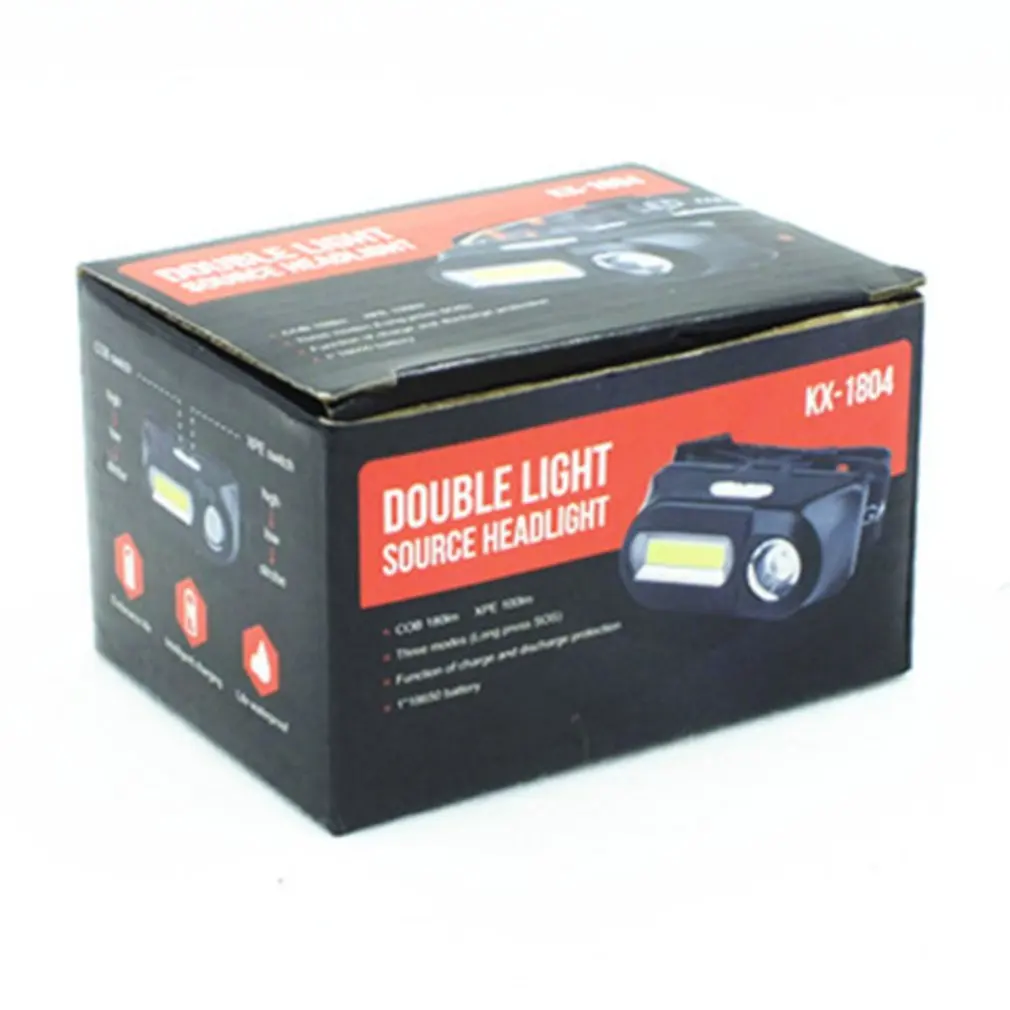 Многофункциональный USB интерфейс заряжающий головной светильник COB наружный