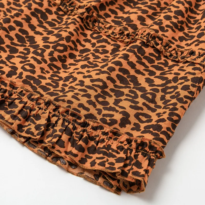 Летнее женское платье повседневное декоративное с коротким рукавом и принтом |