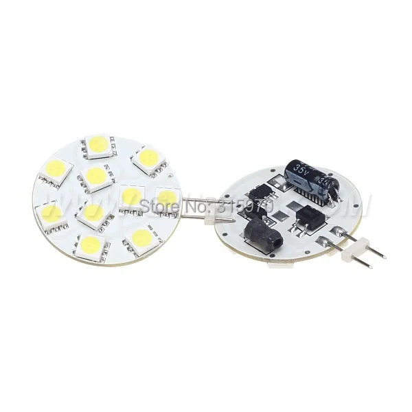 Бесплатная доставка G4 светодиодные 10led SMD 5050 12VDC 12VAC 220LM 2W Диммируемый белый теплый