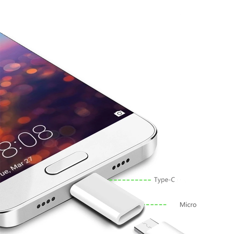 2 шт. Универсальный USB 3,1 type-C мужской разъем для Micro USB Женский конвертер USB-C адаптер данных type C устройство
