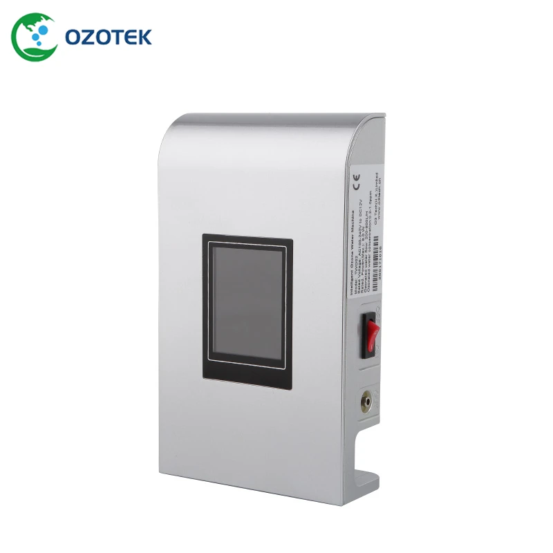 Серебристый OZOTEK генератор озона для душа 12VDC TWO002 0,2-1,0 PPM для домашних животных - Цвет: Серебристый