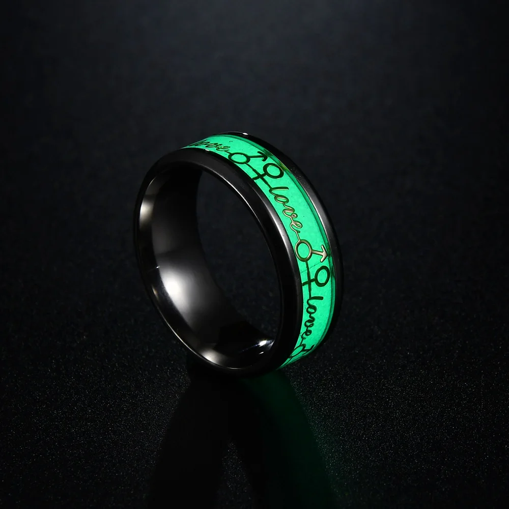 Классическое светящееся кольцо MMS с бабочкой/черепом/узором в виде музыкальной