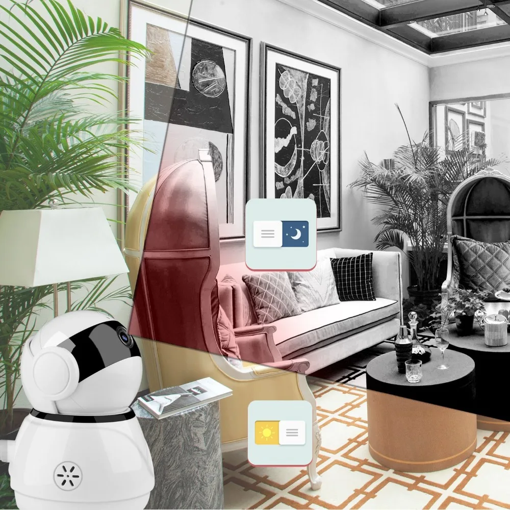 Besder Pan Tilt умный дом ip-камера Wi-Fi Облачное хранилище двухстороннее аудио WiFi ip-камера работает с Amazon Echo Dot Google Assistant
