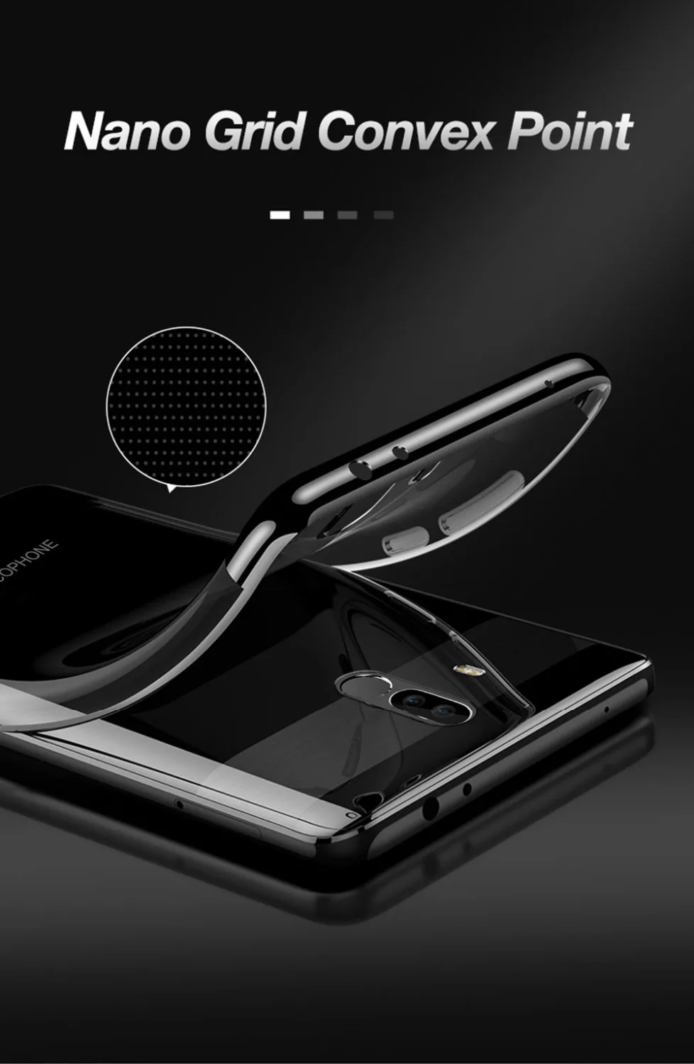 Прозрачная Обложка из полиуретана для Xiaomi Pocophone F1 чехол защитный ТПУ Мягкий