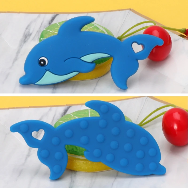 Детские Силиконовые дельфины кроватки сенсорные игрушки DIY аксессуары для кормления Силиконовые Прорезыватели