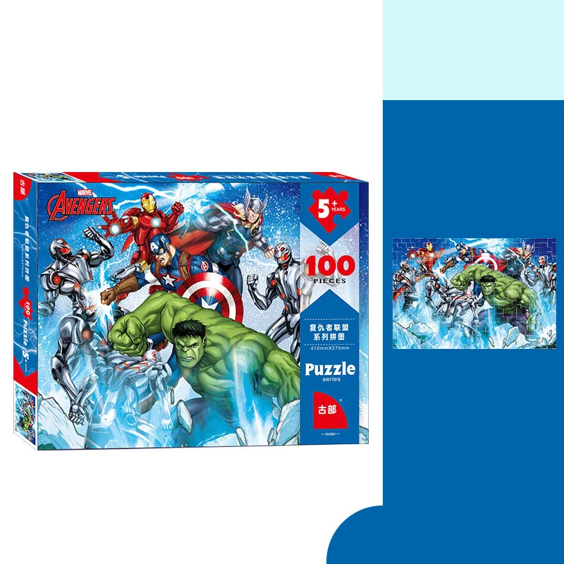 Дисней История игрушек 100 частей головоломки Marvel Человек-паук Томас Мультфильм головоломка забавная игрушка головоломка с рисунками