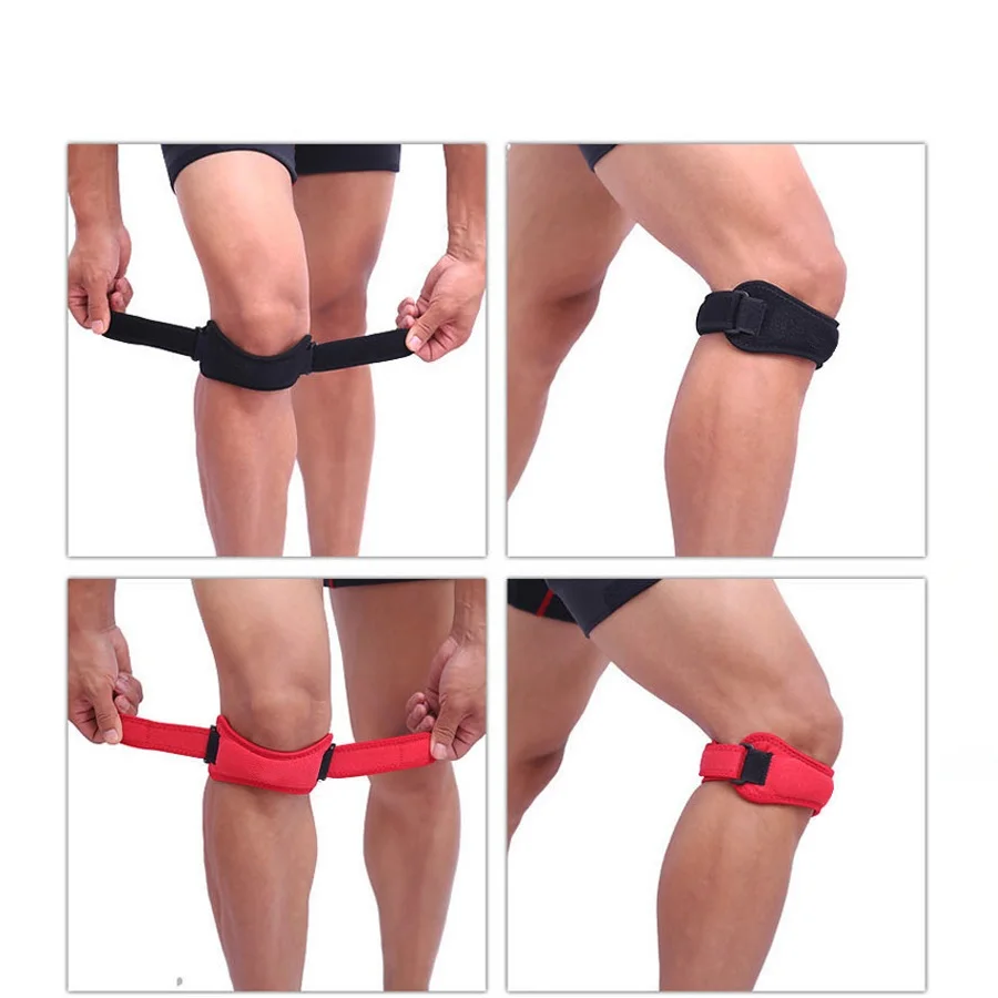 Регулируемая Защита для колена джемпера ремень поддержки подходят бега