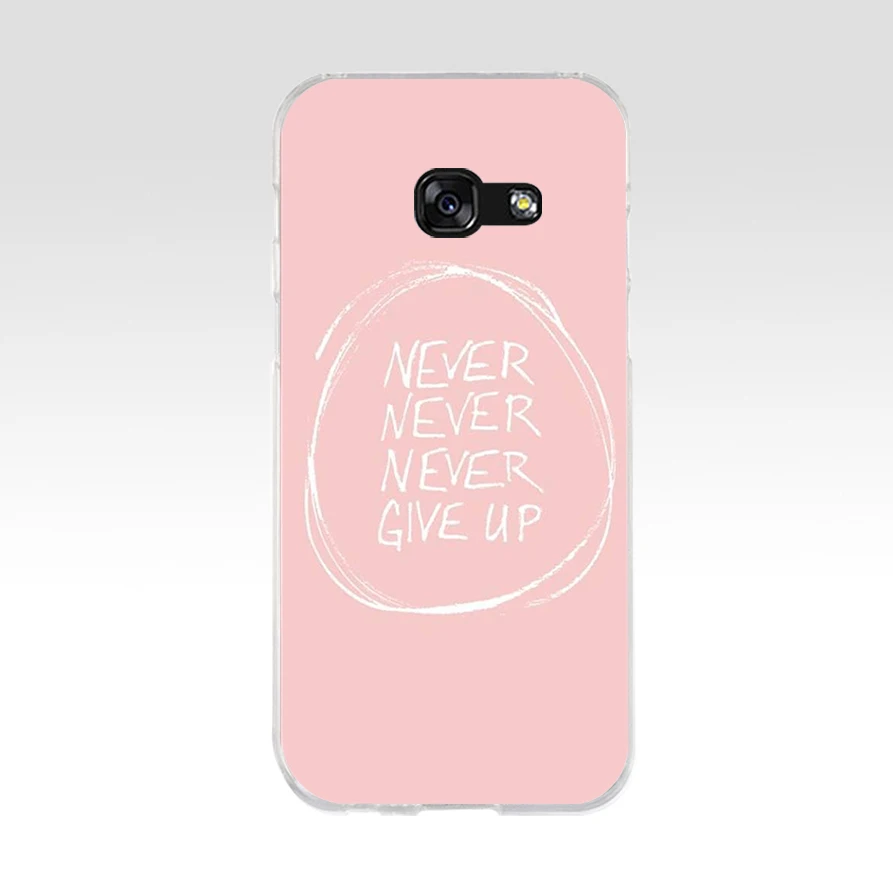 15SD пословная фраза мотто Мягкий Силиконовый ТПУ чехол для телефона Samsung a3 a5 2017 a6