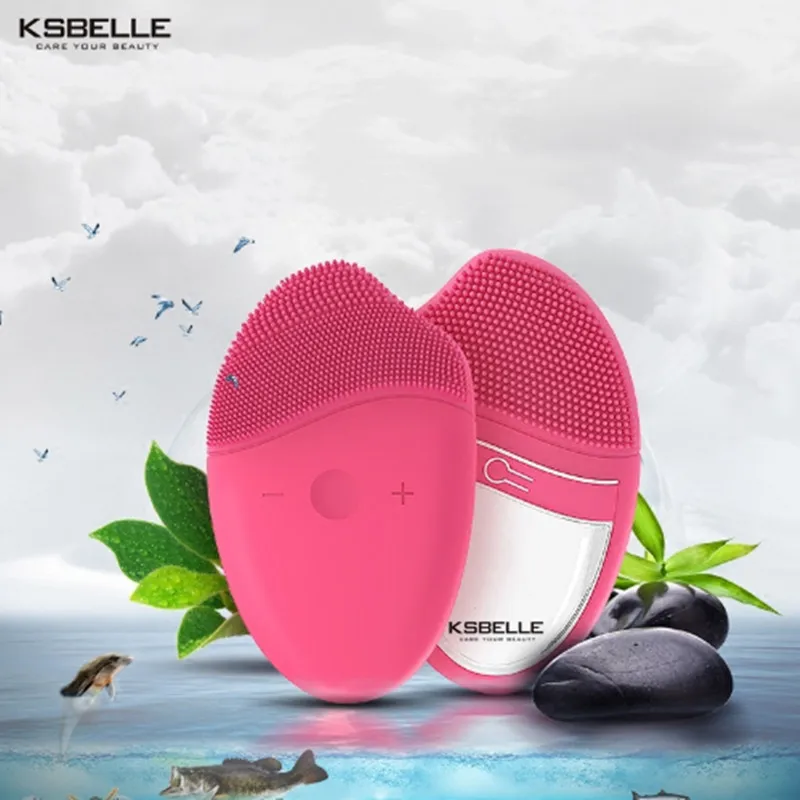 Electric Silicone Facial Cleansing Brush Face Cleanser Waterproof Massage Skin Deep Cleaning Device | Красота и здоровье