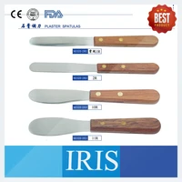 10 piecesbox dental lab equipment 1r2r3r8r stainless steel plaster knife plaster spatulas with wooden handle