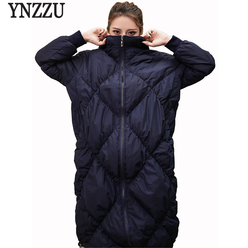 

Luxury 2020 Winter Womens Long Down Jackets High Quality 90% White Duck Down Coat Thicken Hooded Warm Women Loose Outwears AO673