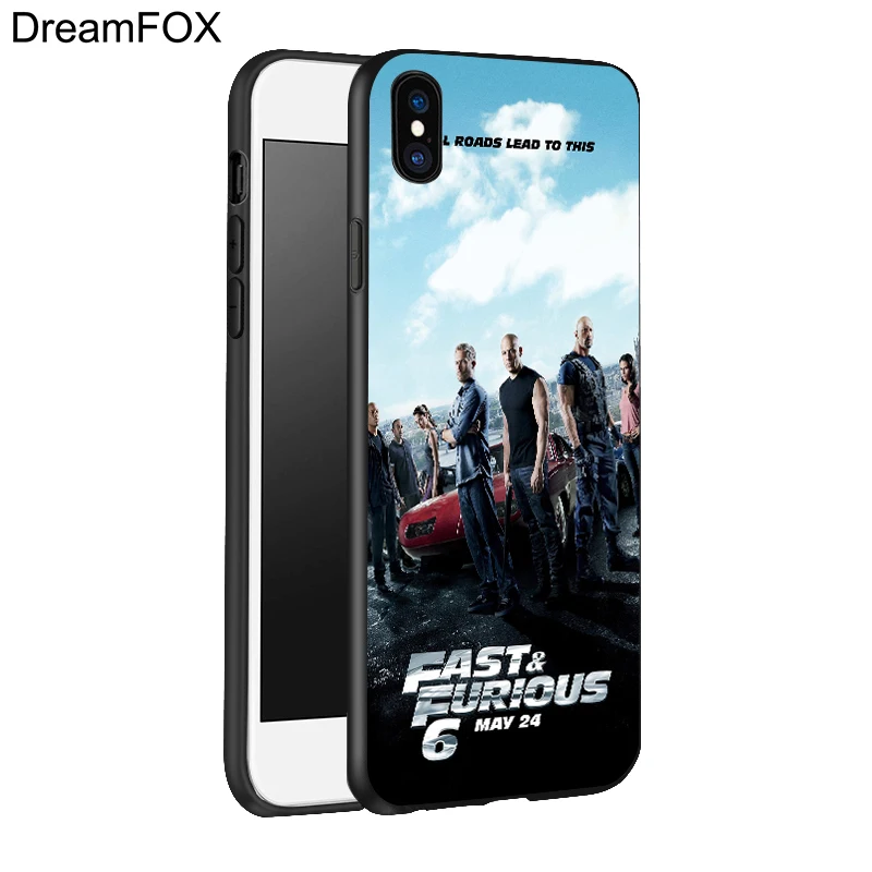 DREAMFOX L258 Fast The Furious Black Soft TPU Silicone Case Cover For Apple iPhone 11 Pro XR XS Max X 8 7 6 6S Plus 5 5S 5G SE |