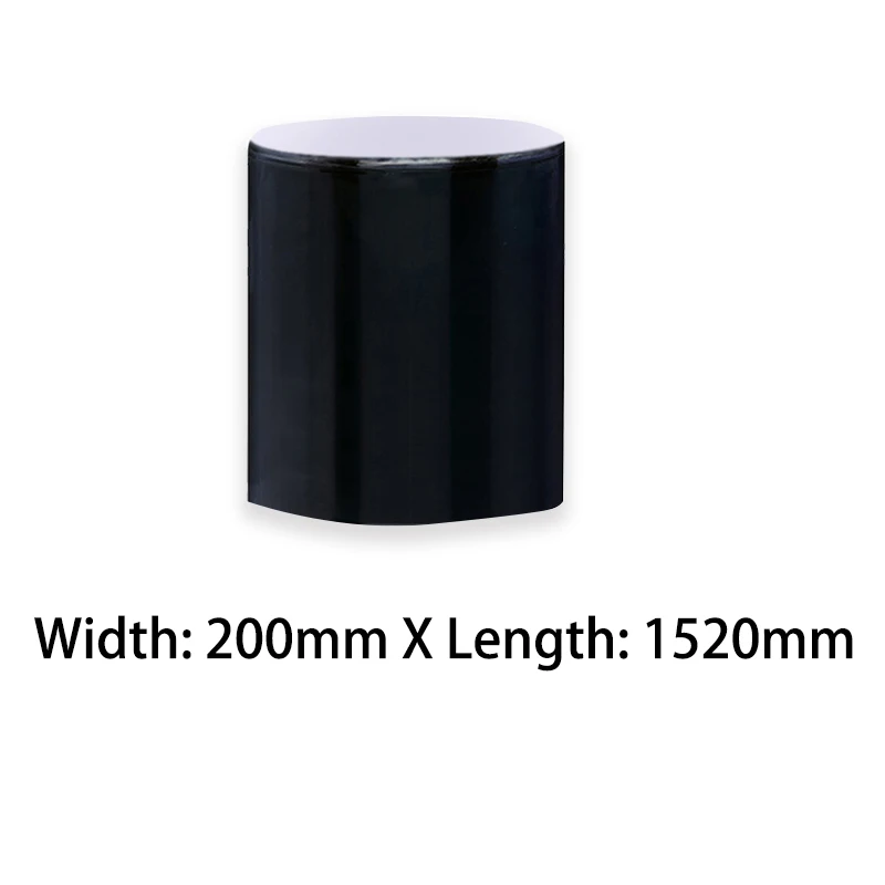black W20xL152cm 150x10 см супер прочная волоконная водонепроницаемая лента для остановки утечек, ремонтная лента для уплотнения, самофиксация, гибкая лента, клейкая лента - Цвет: black W20xL152cm
