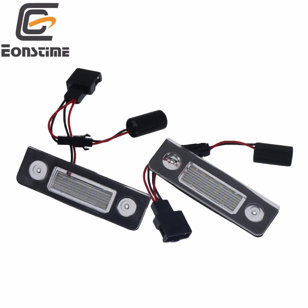 

Eonstime 2PCS 18 LED License Plate Light Lamp for Skoda Octavia II Pre-facelift Facelifted 2003-2012 Roomster 5J 2006-2010