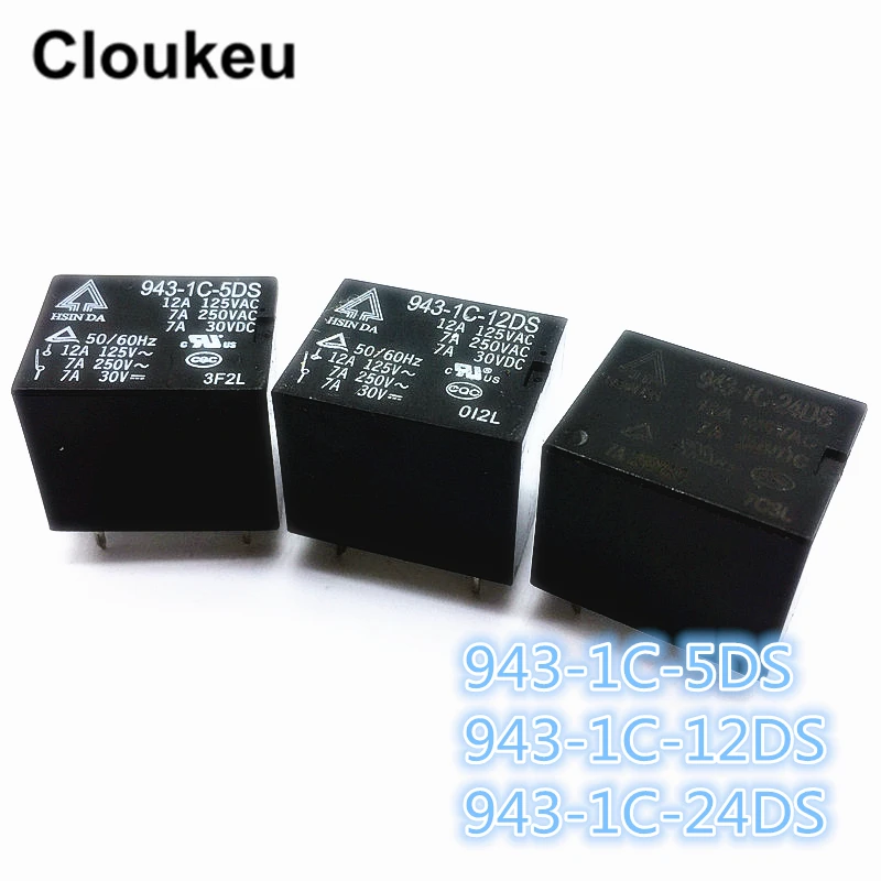 

Реле DIP5 943-1C-5DS 943-1C-12DS 943-1C-24DS 5В 12В 24В, 100 шт.