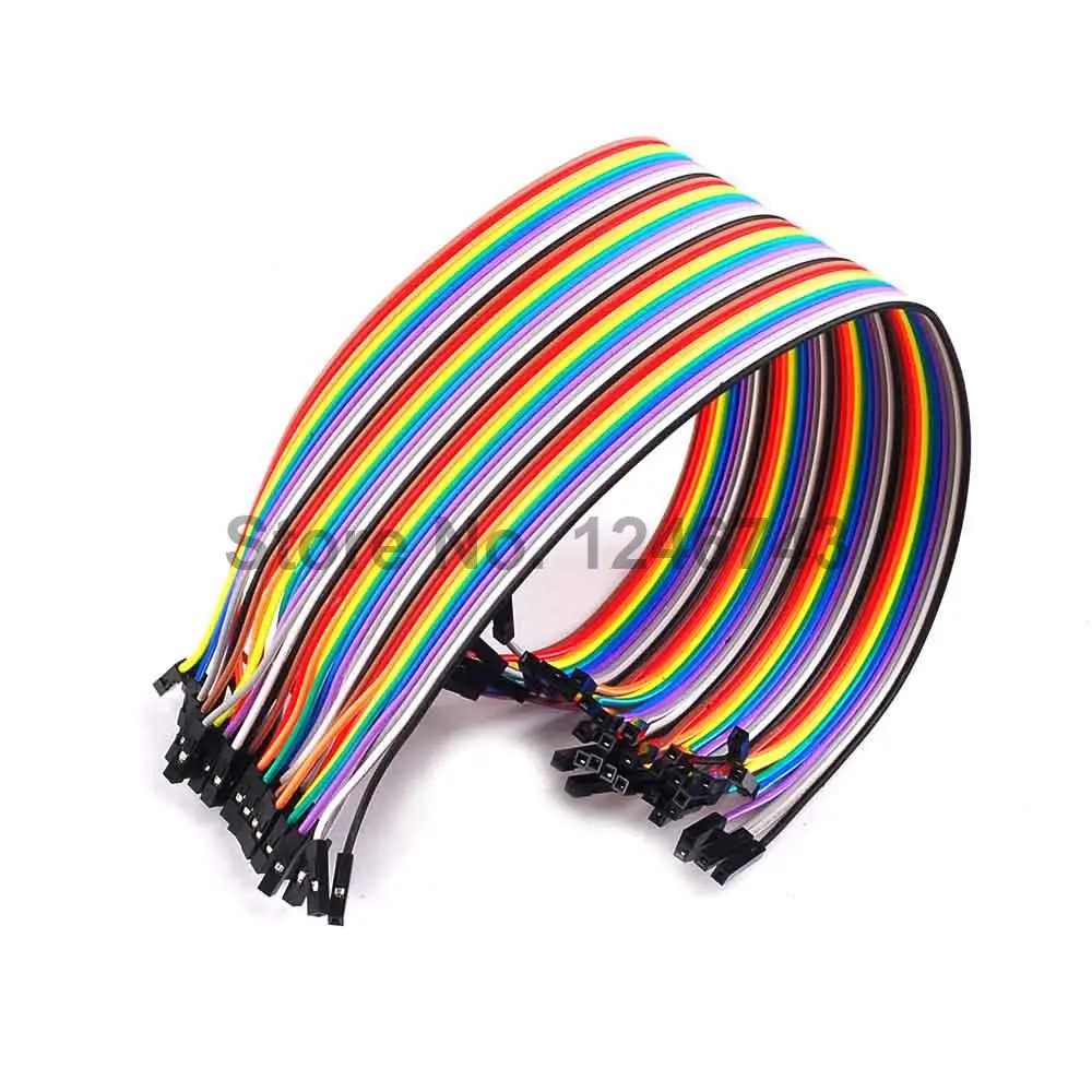 

40pcs Dupont Cable Jumper Wire Dupont Line Female to Female Dupont Line 30cm 1P-1P for Arduino