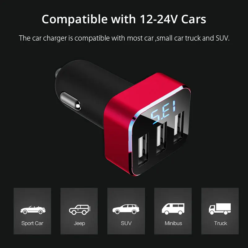 VANJEW C15 3 USB зарядное устройство Быстрая Зарядка адаптер питания usb порта
