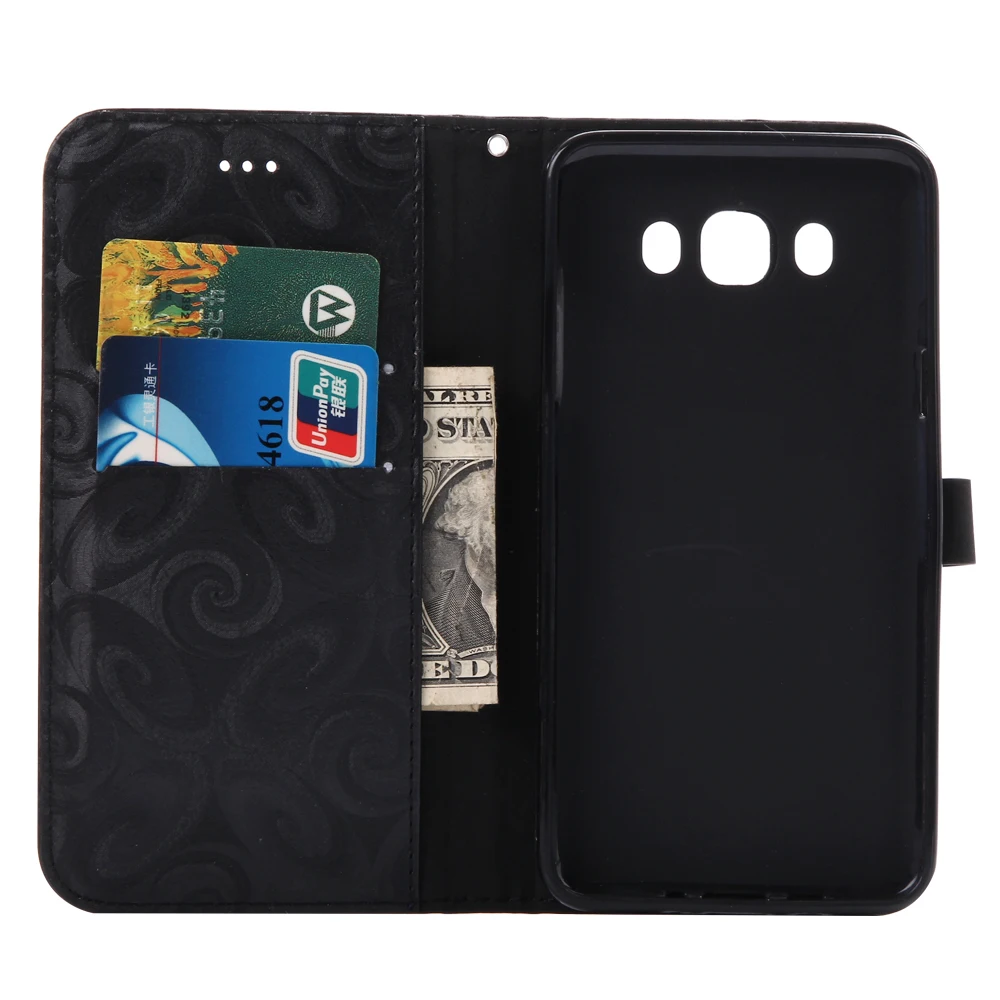Чехол для Husse Samsung J5 2016 роскошный 3D Блестящий кожаный + Мягкий силиконовый чехол