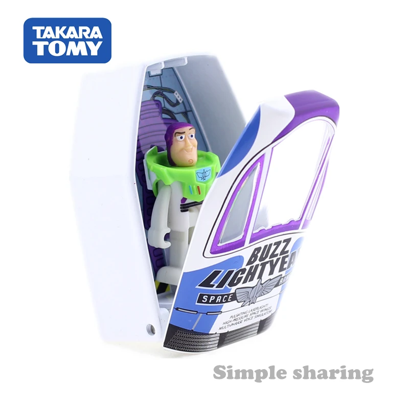 TOMICA История игрушек 01 Базз Лайтер и космический корабль Дисней Такара Томи Литые