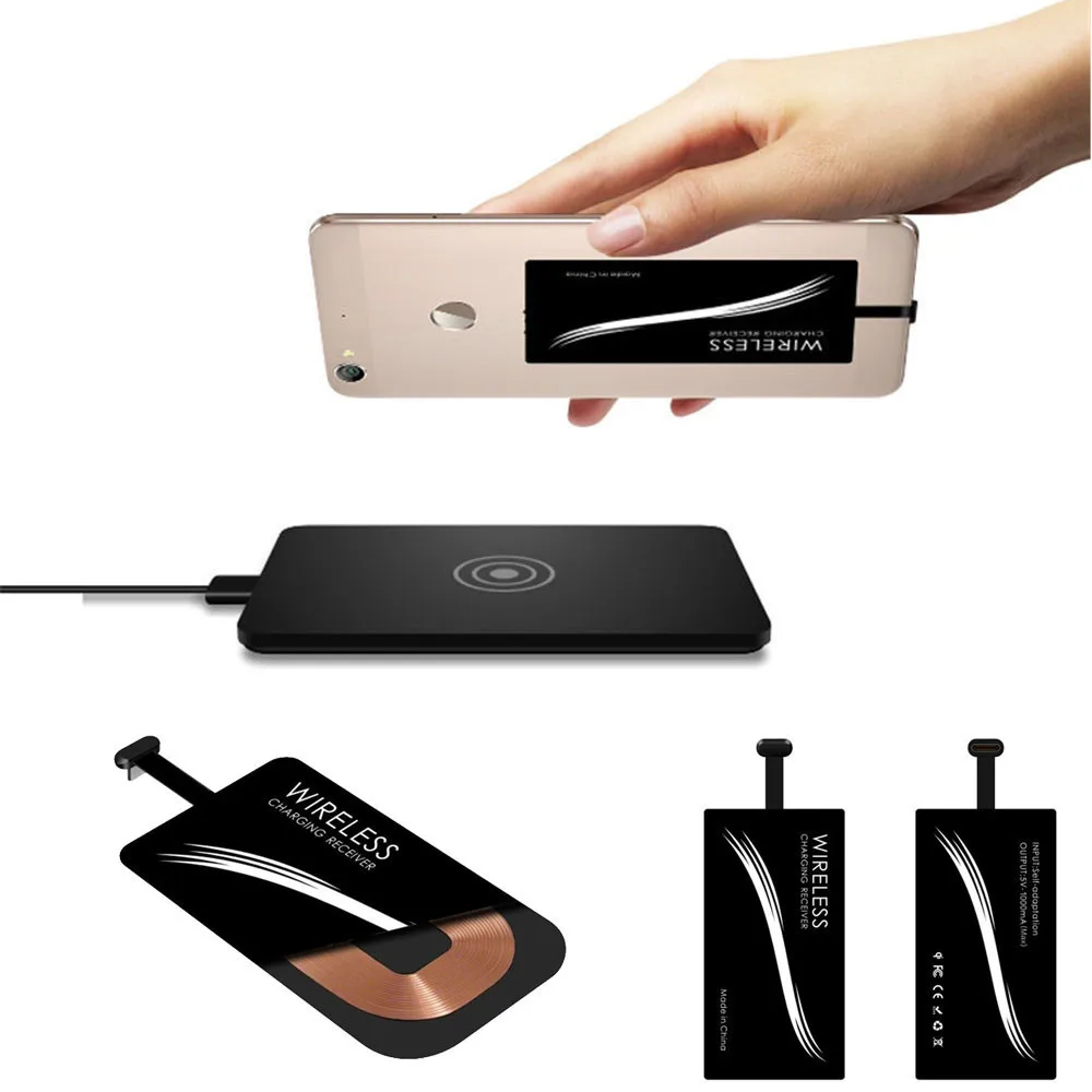 USB Тип-C QI Беспроводной зарядки Стикеры приемник для Huawei p9/Nexus 6 P Универсальный Ци Беспроводной Зарядное устройство pad Мобильный телефон Зарядное устройство