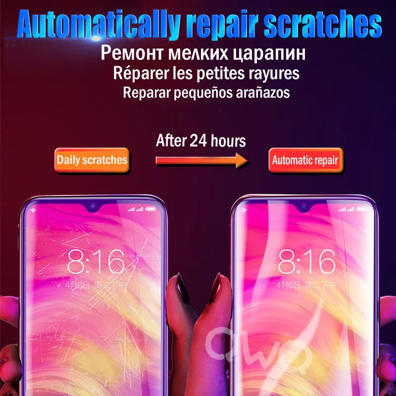 20D голубой свет гидрогель для Xiaomi redmi note 7 6 9T редми нот 8 про k20 pro протектор экрана гидрогелевая пленка для redmi note 8 Pro global A2 go защитная пленка смартфон телефон