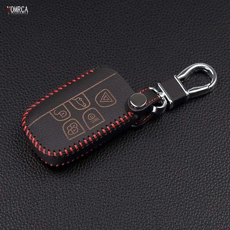 Высококачественный кожаный чехол для автомобильных ключей ручной работы Land Rover