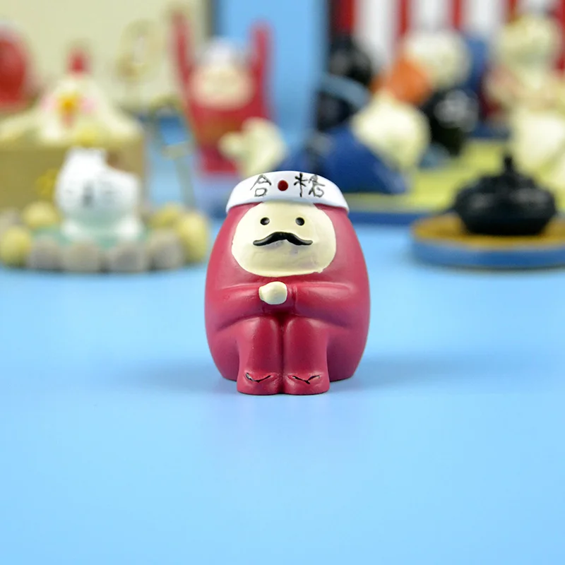 sitting Dharma Японский каваи мультфильм Животные взять горячий весенний ситцевый Кот белый медведь Осьминог фигурка украшения ТВ сиденье вентилятор татами, мебель игрушка - Цвет: sitting Dharma